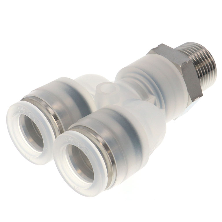Alternative view of Đầu Nối Nhanh Khí Nén Dạng Chữ Y Ren Ngoài Pisco PPX1/2-03SUS-HN