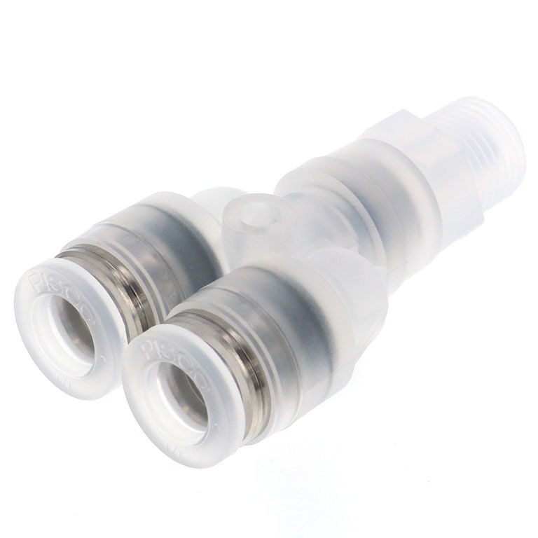 Alternative view of Đầu Nối Nhanh Khí Nén Dạng Chữ Y Ren Ngoài Pisco PPX1/4-01