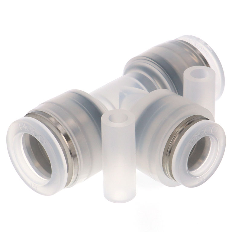 Alternative view of Đầu Nối Nhanh Khí Nén Chữ T Dạng Nối Giảm Pisco PPEG1/2-3/8-HN