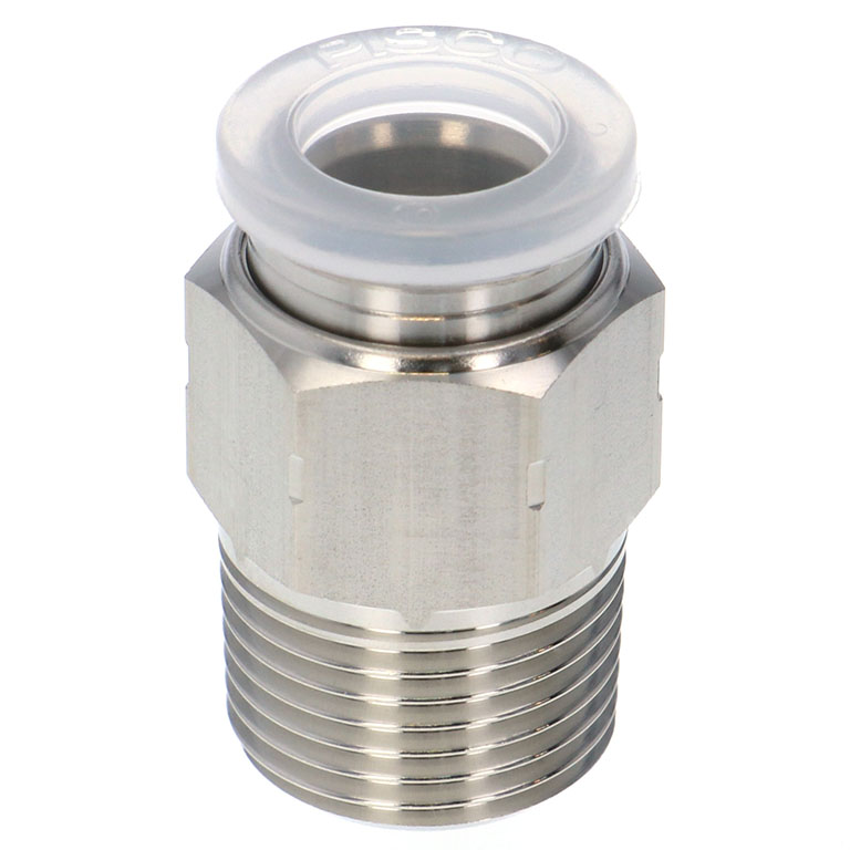 Alternative view of Đầu Nối Nhanh Khí Nén Dạng Thẳng Thân Lục Giác Ren Ngoài Pisco PPC10-03SUS-S-UC