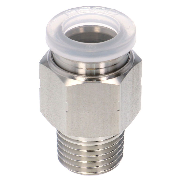 Alternative view of Đầu Nối Nhanh Khí Nén Dạng Thẳng Thân Lục Giác Ren Ngoài Pisco PPC10-02SUS-S-UC