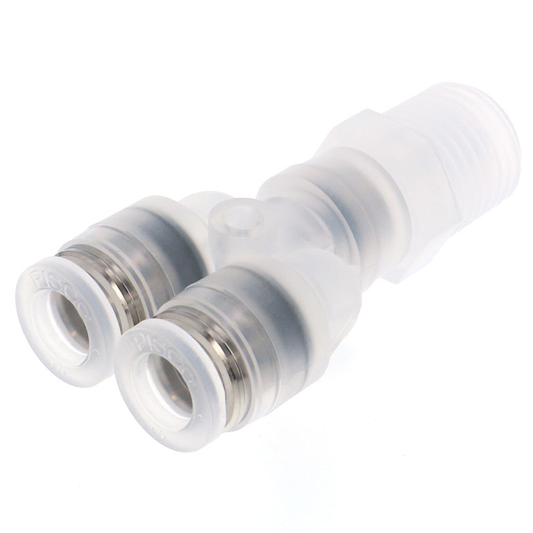 Alternative view of Đầu Nối Nhanh Khí Nén Dạng Chữ Y Ren Ngoài Pisco PPX1/4-02-HN