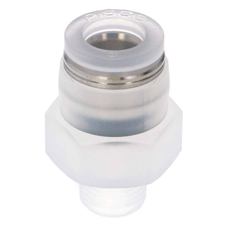 Alternative view of Đầu Nối Nhanh Khí Nén Dạng Thẳng Thân Lục Giác Ren Ngoài Pisco PPC8-01-HN