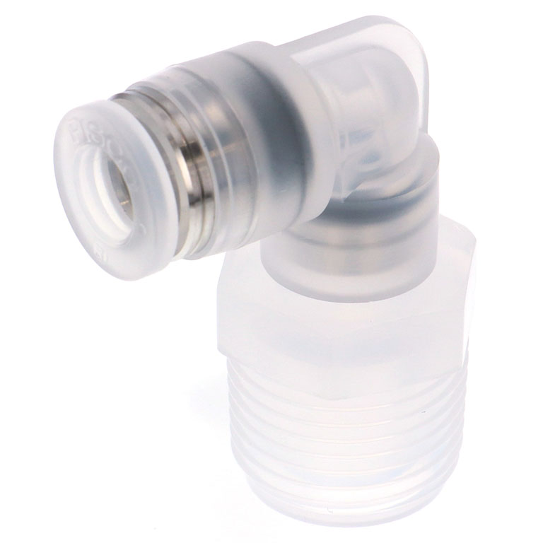 Alternative view of Đầu Nối Nhanh Khí Nén Dạng Cong 90° Ren Ngoài Pisco PPL6-03-TP