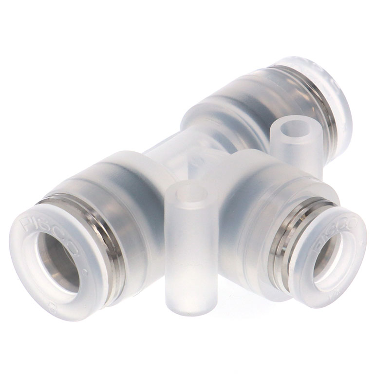 Alternative view of Đầu Nối Nhanh Khí Nén Chữ T Dạng Nối Giảm Pisco PPEG8-1/4-F