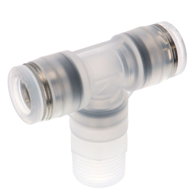 Alternative view of Đầu Nối Nhanh Khí Nén Dạng Chữ T Ren Ngoài Pisco PPB10-03-F