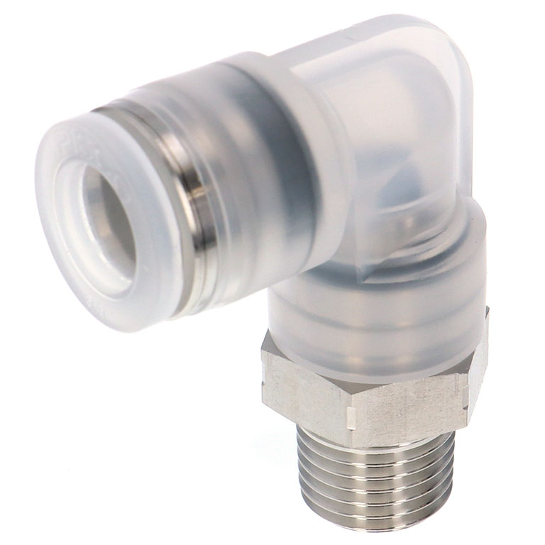 Alternative view of Đầu Nối Nhanh Khí Nén Dạng Cong 90° Ren Ngoài Pisco PPL3/8-02SUS-F