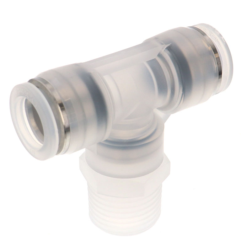 Alternative view of Đầu Nối Nhanh Khí Nén Dạng Chữ T Ren Ngoài Pisco PPB1/2-04