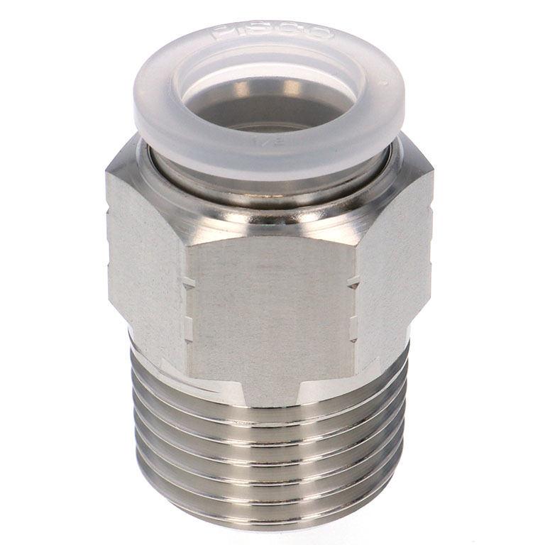 Alternative view of Đầu Nối Nhanh Khí Nén Dạng Thẳng Thân Lục Giác Ren Ngoài Pisco PPC1/2-04SUS-F-S-C