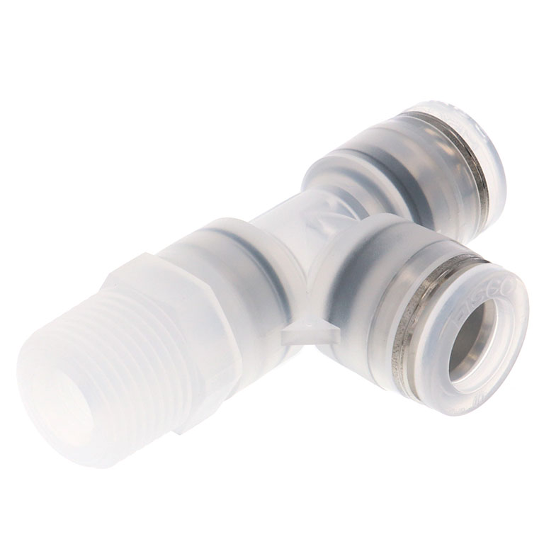 Alternative view of Đầu Nối Nhanh Khí Nén Dạng Chữ T Ren Ngoài Pisco PPD10-03