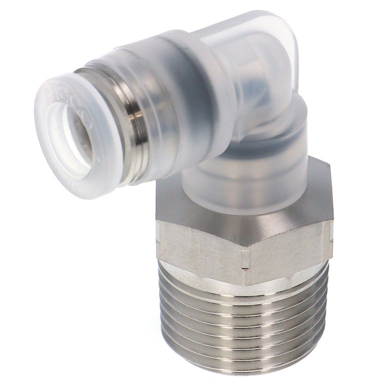 Alternative view of Đầu Nối Nhanh Khí Nén Dạng Cong 90° Ren Ngoài Pisco PPL1/4-03SUS-S