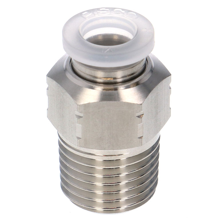Alternative view of Đầu Nối Nhanh Khí Nén Dạng Thẳng Thân Lục Giác Ren Ngoài Pisco PPC1/4-02SUS-S-UC