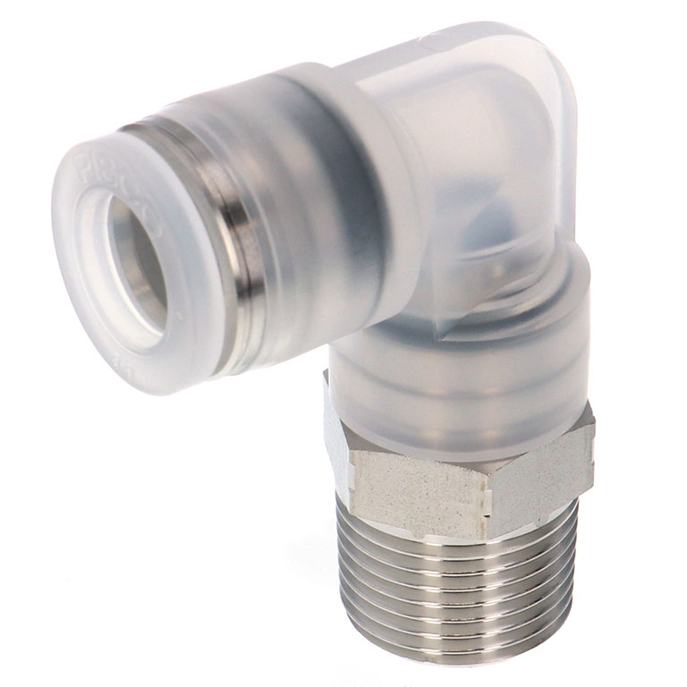 Alternative view of Đầu Nối Nhanh Khí Nén Dạng Cong 90° Ren Ngoài Pisco PPL3/8-03SUS-F