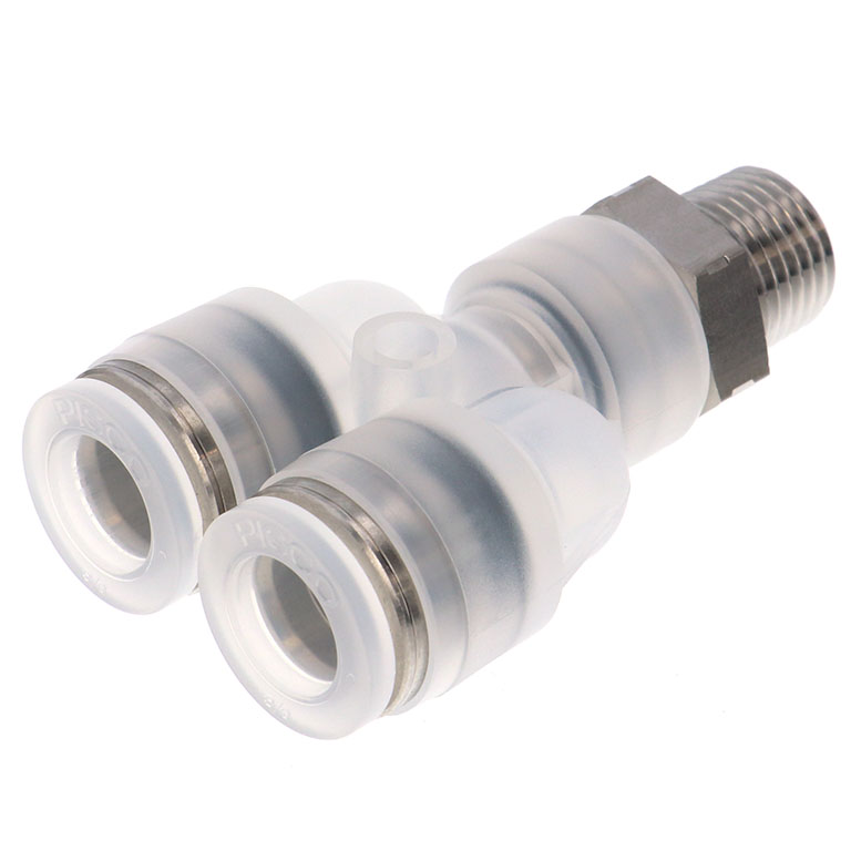 Alternative view of Đầu Nối Nhanh Khí Nén Dạng Chữ Y Ren Ngoài Pisco PPX3/8-02SUS