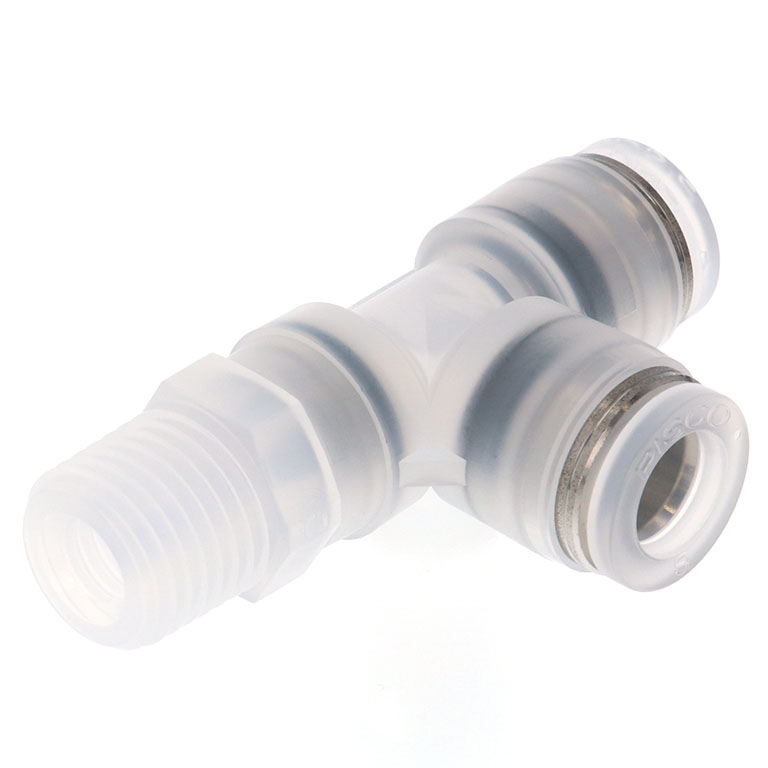 Alternative view of Đầu Nối Nhanh Khí Nén Dạng Chữ T Ren Ngoài Pisco PPD8-02-TP