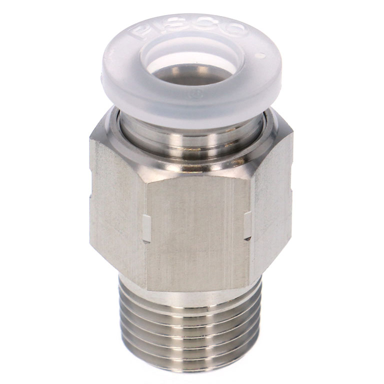 Alternative view of Đầu Nối Nhanh Khí Nén Dạng Thẳng Thân Lục Giác Ren Ngoài Pisco PPC6-01SUS-S-UC