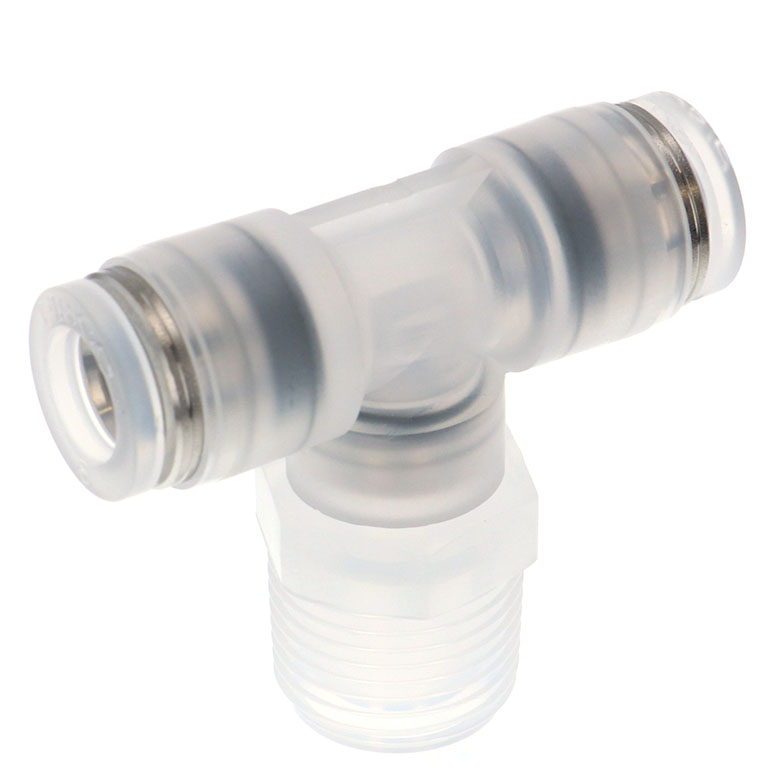 Alternative view of Đầu Nối Nhanh Khí Nén Dạng Chữ T Ren Ngoài Pisco PPB8-03