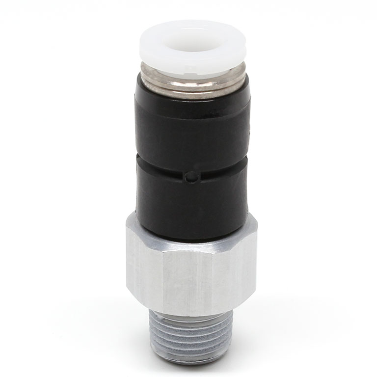 Alternative view of Đầu Nối Nhanh Khí Nén Dạng Thẳng Ren Ngoài Có Khớp Xoay Pisco RC1/4-01