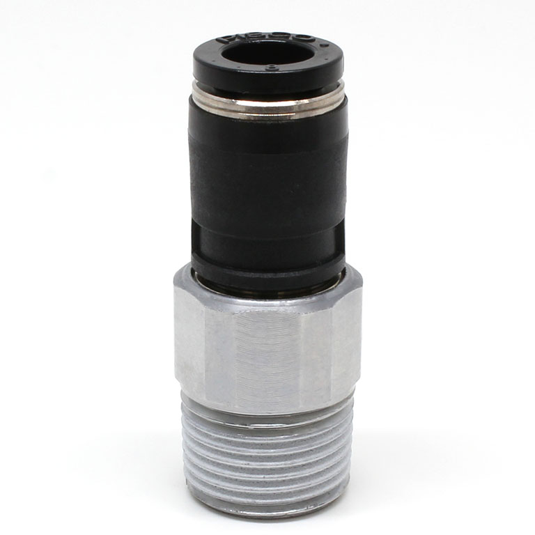 Alternative view of Đầu Nối Nhanh Khí Nén Dạng Thẳng Ren Ngoài Có Khớp Xoay Pisco RC8-03