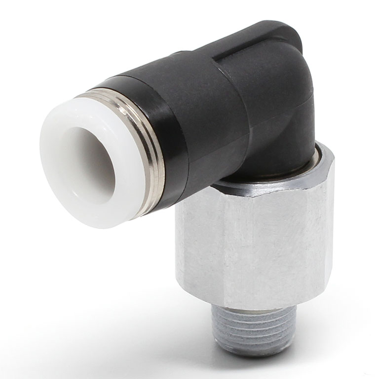 Alternative view of Đầu Nối Nhanh Khí Nén Dạng Cong 90° Ren Ngoài Có Khớp Xoay Pisco RL5/16-01