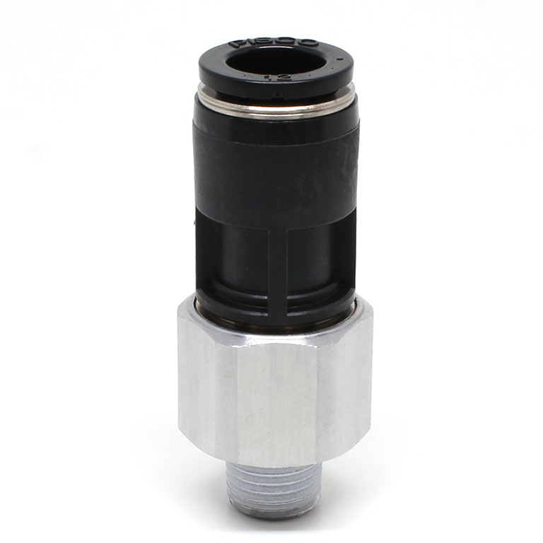 Alternative view of Đầu Nối Nhanh Khí Nén Dạng Thẳng Ren Ngoài Có Khớp Xoay Pisco RC12-02