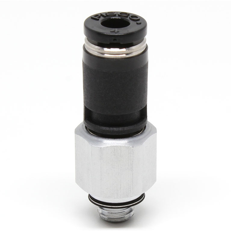 Alternative view of Đầu Nối Nhanh Khí Nén Dạng Thẳng Ren Ngoài Có Khớp Xoay Pisco RC4-M6