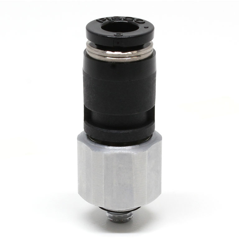 Alternative view of Đầu Nối Nhanh Khí Nén Dạng Thẳng Ren Ngoài Có Khớp Xoay Pisco RC6-M5