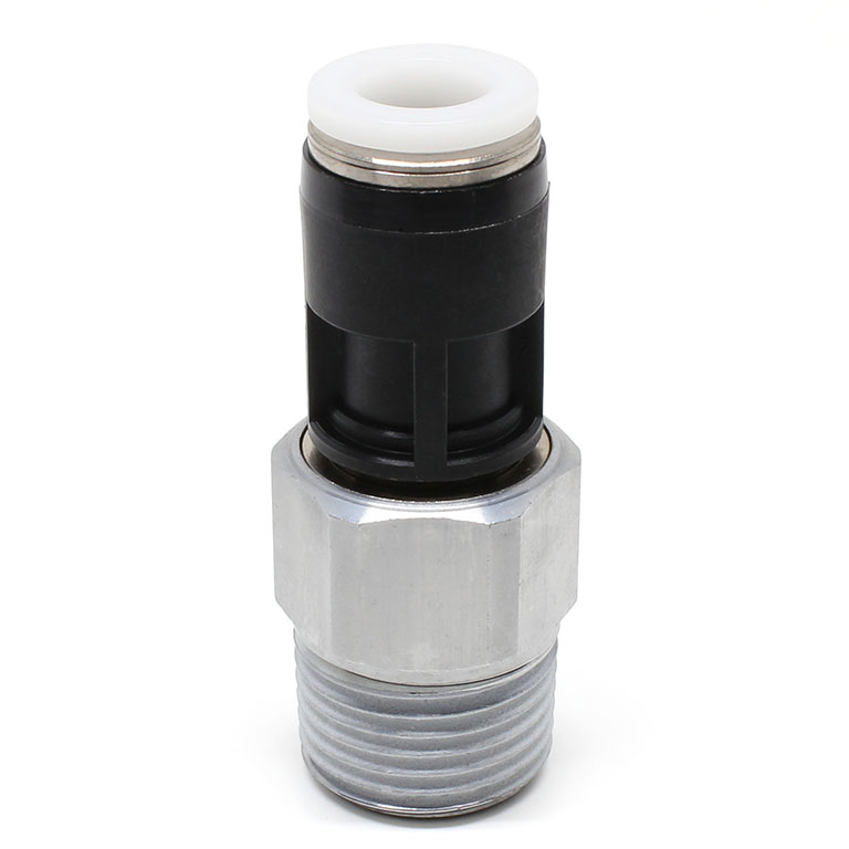 Alternative view of Đầu Nối Nhanh Khí Nén Dạng Thẳng Ren Ngoài Có Khớp Xoay Pisco RC3/8-04