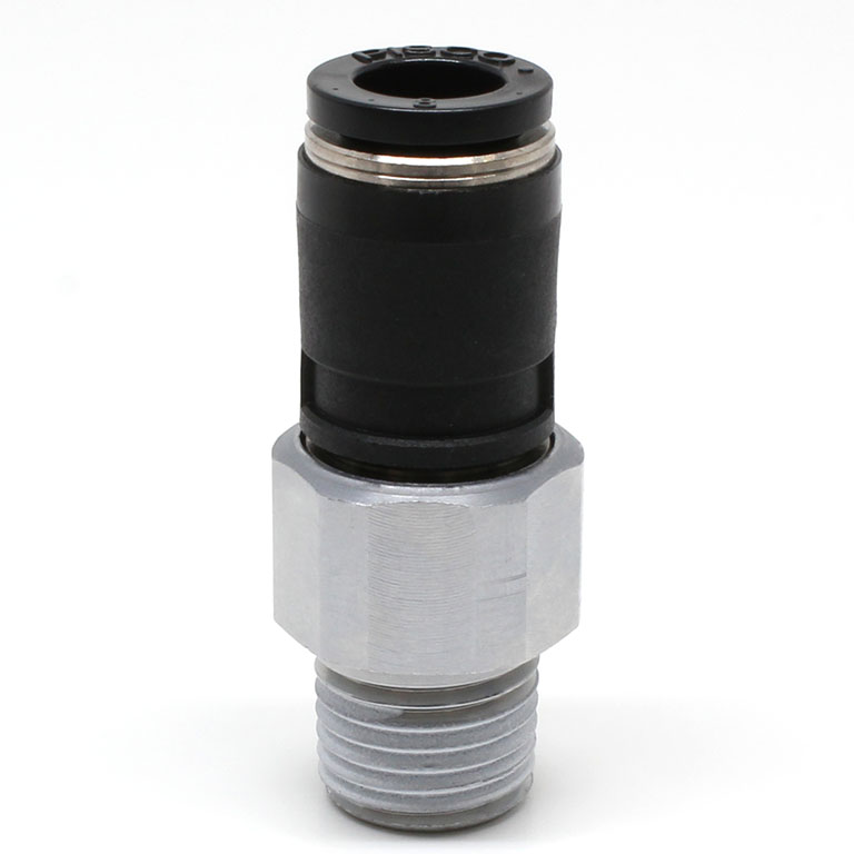 Alternative view of Đầu Nối Nhanh Khí Nén Dạng Thẳng Ren Ngoài Có Khớp Xoay Pisco RC8-02