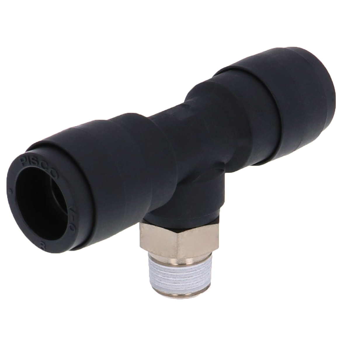 Alternative view of Đầu Nối Nhanh Khí Nén Dạng Chữ T Ren Ngoài Pisco PB8-01V-0