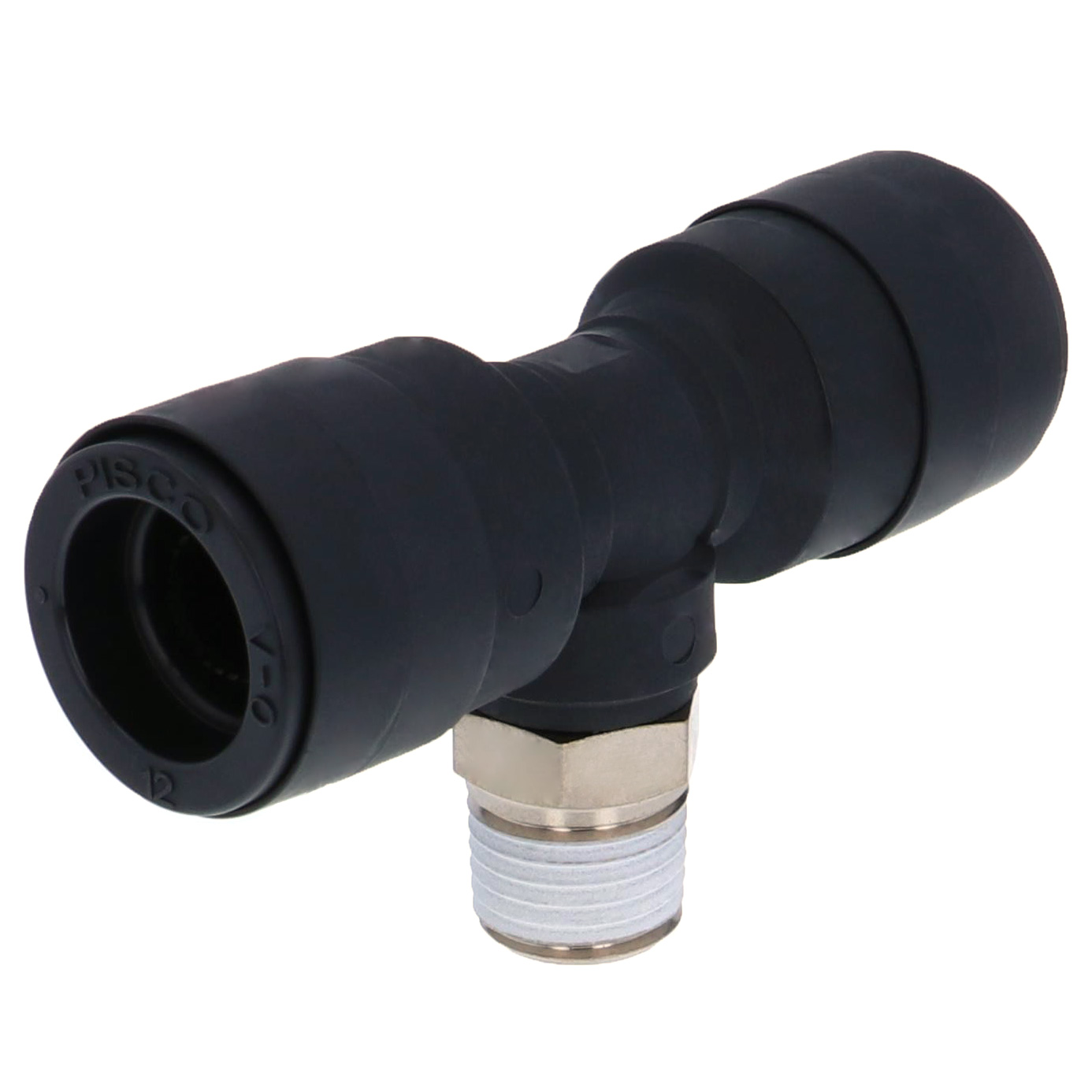 Alternative view of Đầu Nối Nhanh Khí Nén Dạng Chữ T Ren Ngoài Pisco PB12-02V-0