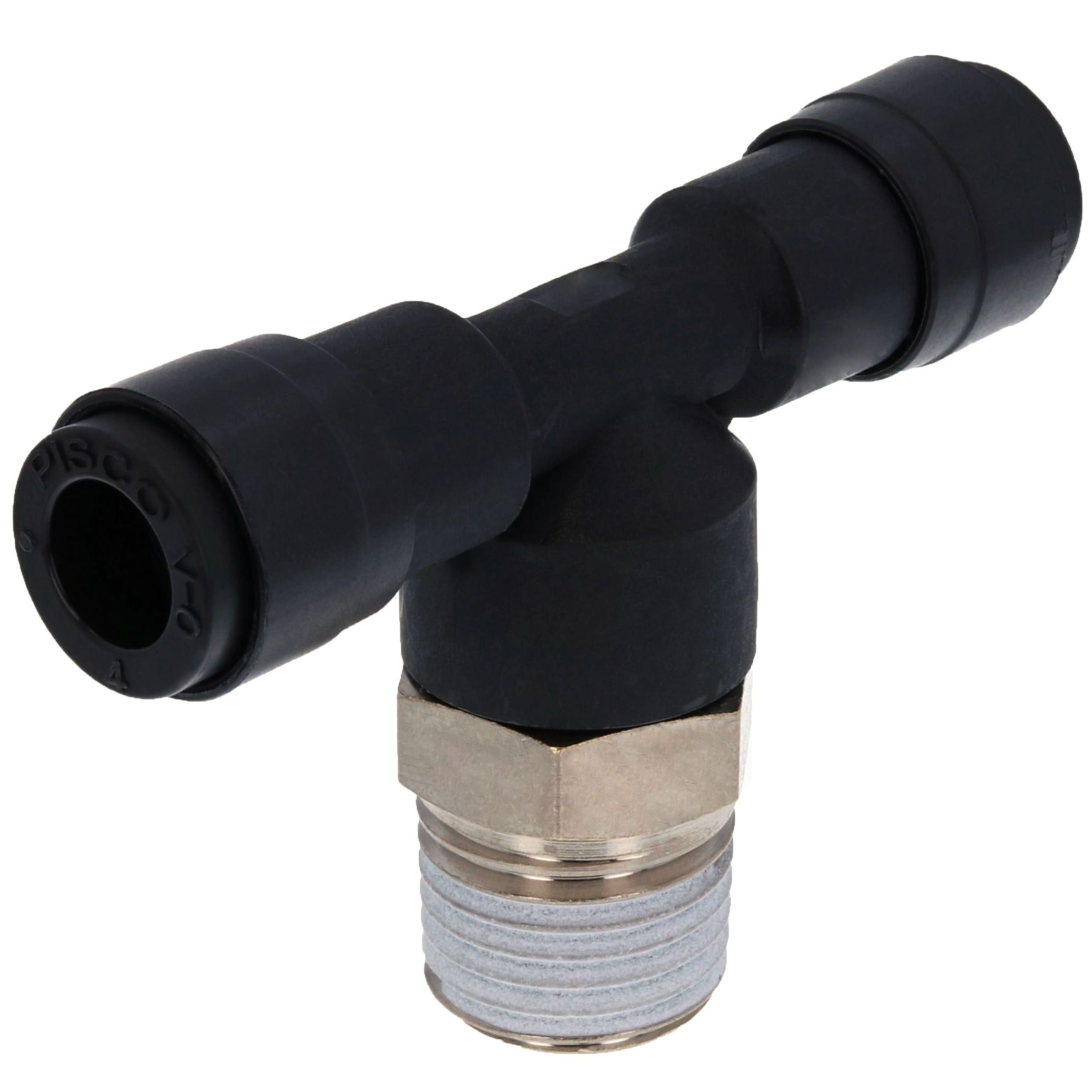 Alternative view of Đầu Nối Nhanh Khí Nén Dạng Chữ T Ren Ngoài Pisco PB4-02V-0
