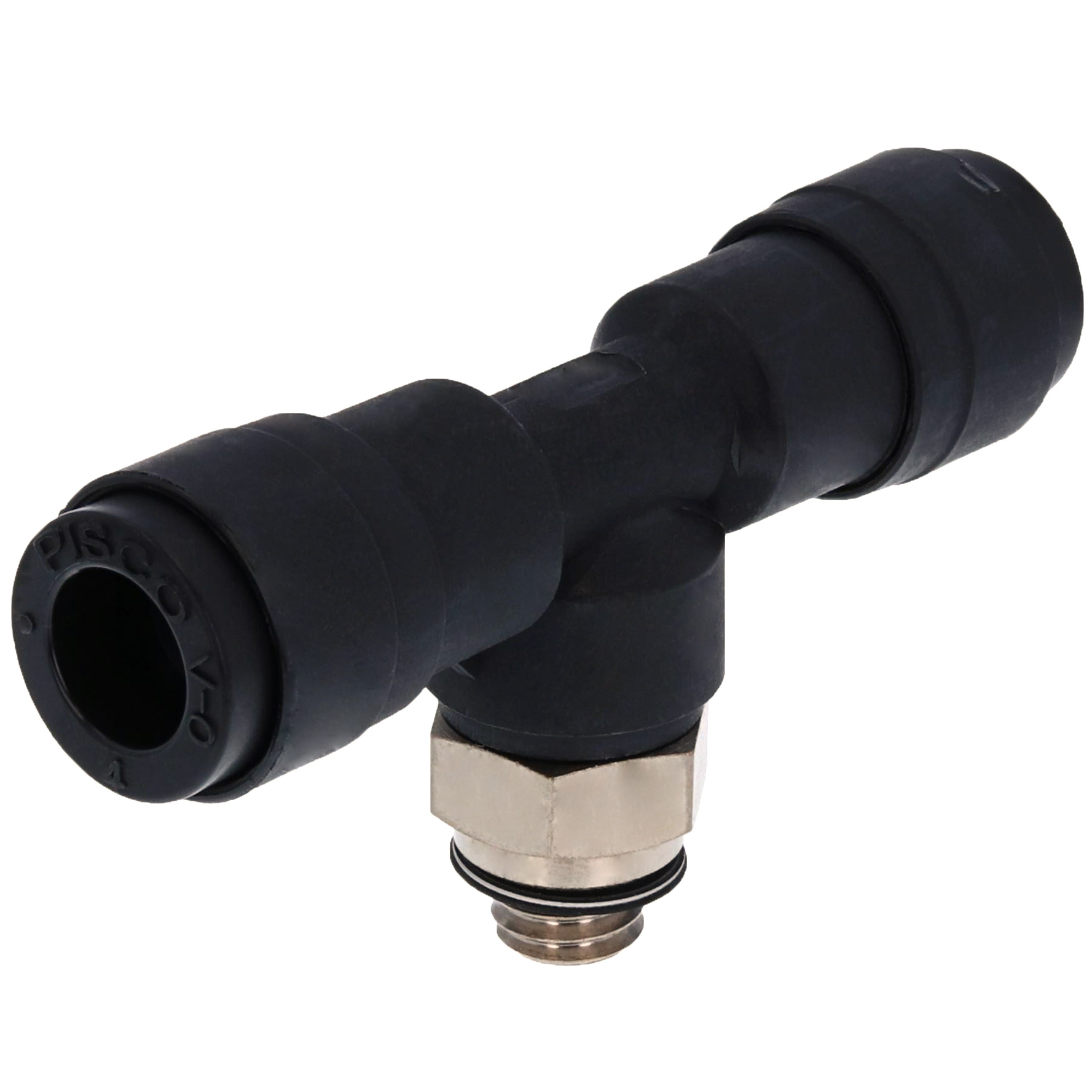 Alternative view of Đầu Nối Nhanh Khí Nén Dạng Chữ T Ren Ngoài Pisco PB4-M6V-0