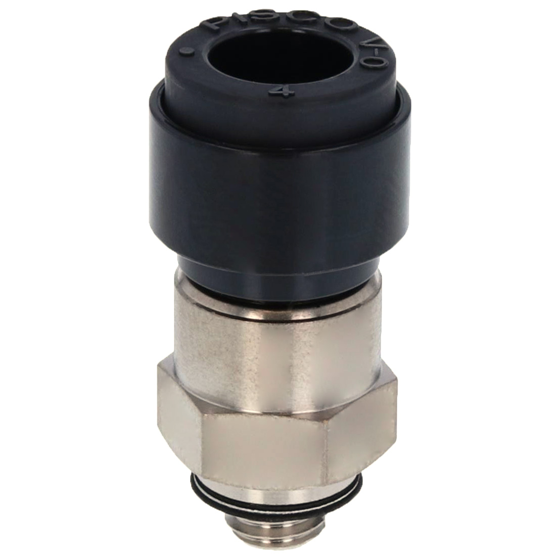 Alternative view of Đầu Nối Nhanh Khí Nén Dạng Thẳng Thân Lục Giác Ren Ngoài Pisco PC4-M5V-0