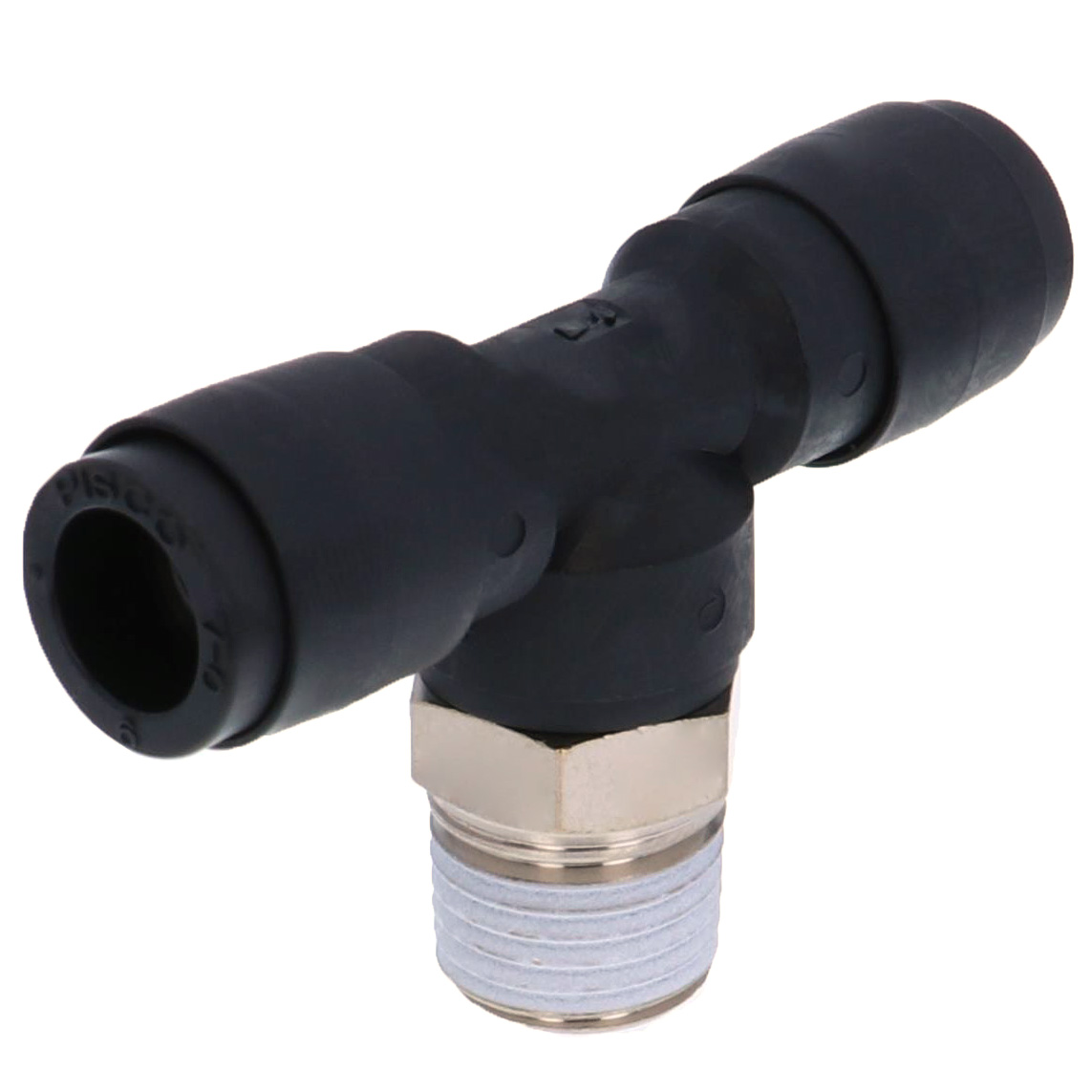 Alternative view of Đầu Nối Nhanh Khí Nén Dạng Chữ T Ren Ngoài Pisco PB6-02V-0