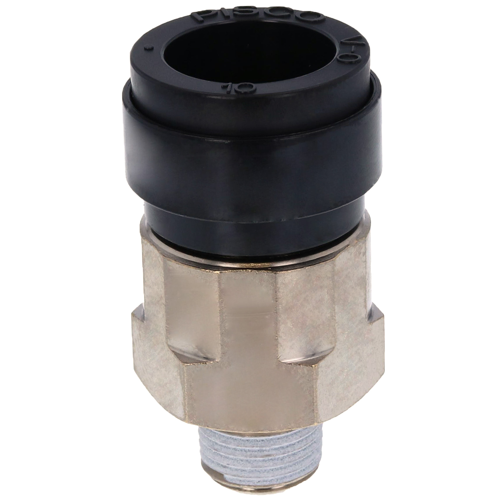 Alternative view of Đầu Nối Nhanh Khí Nén Dạng Thẳng Thân Lục Giác Ren Ngoài Pisco PC10-01V-0