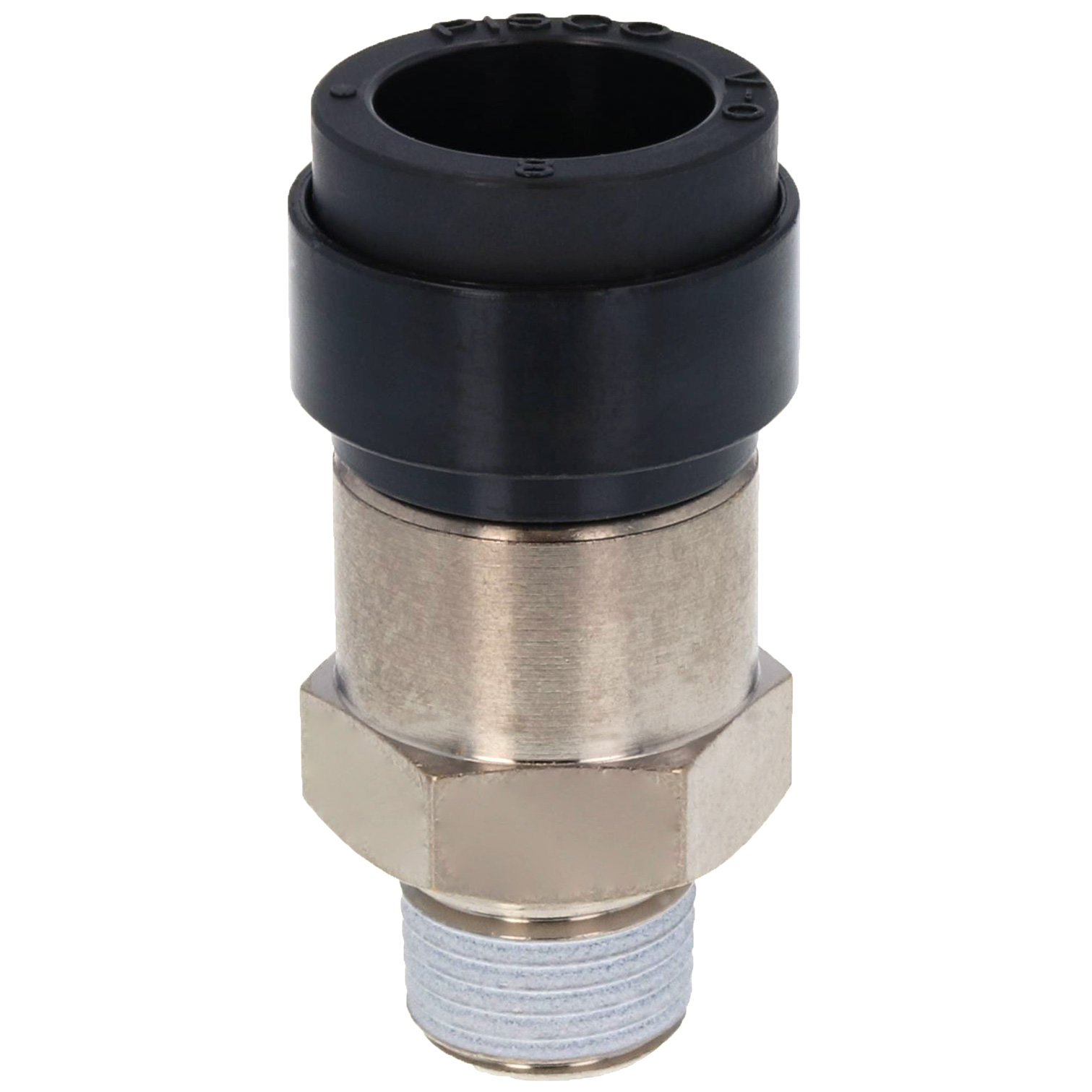 Alternative view of Đầu Nối Nhanh Khí Nén Dạng Thẳng Thân Lục Giác Ren Ngoài Pisco PC8-01V-0