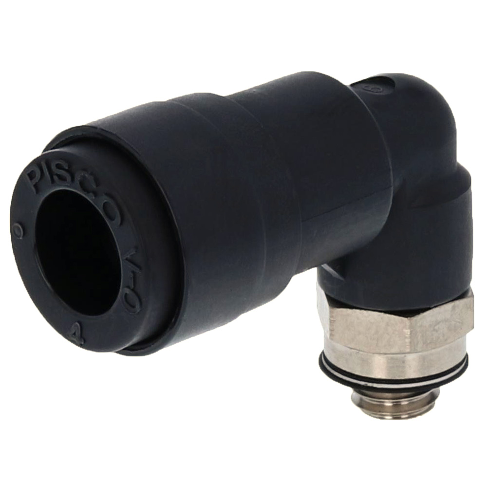 Alternative view of Đầu Nối Nhanh Khí Nén Dạng Cong 90° Ren Ngoài Pisco PL4-M5V-0