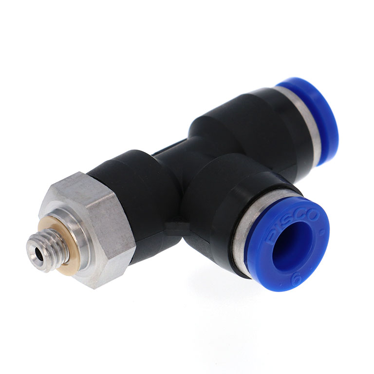 Alternative view of Đầu Nối Nhanh Khí Nén Dạng Chữ T Ren Ngoài Pisco SPD6-M5