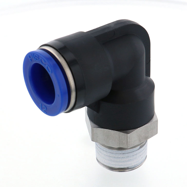 Alternative view of Đầu Nối Nhanh Khí Nén Dạng Cong 90° Ren Ngoài Pisco SPL12-03-UC
