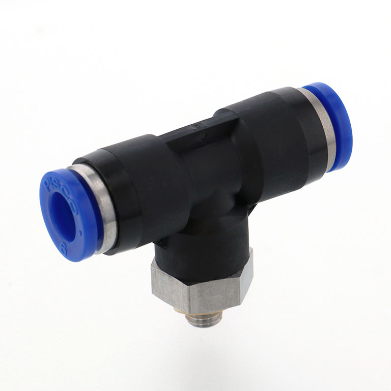 Alternative view of Đầu Nối Nhanh Khí Nén Dạng Chữ T Ren Ngoài Pisco SPB6-M5