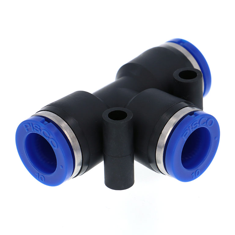 Alternative view of Đầu Nối Nhanh Khí Nén Chữ T Pisco SPE10-UC