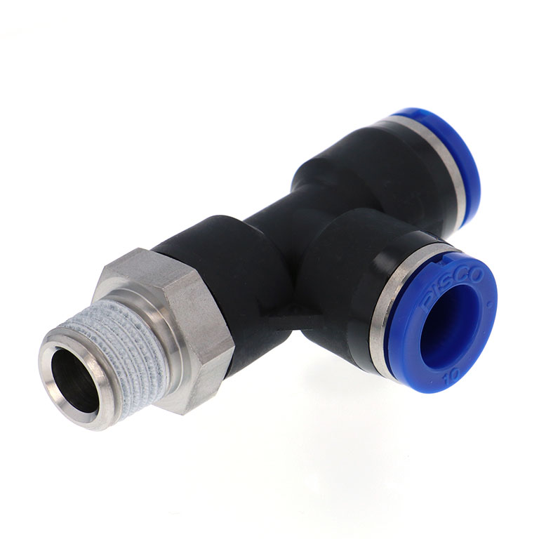 Alternative view of Đầu Nối Nhanh Khí Nén Dạng Chữ T Ren Ngoài Pisco SPD10-02
