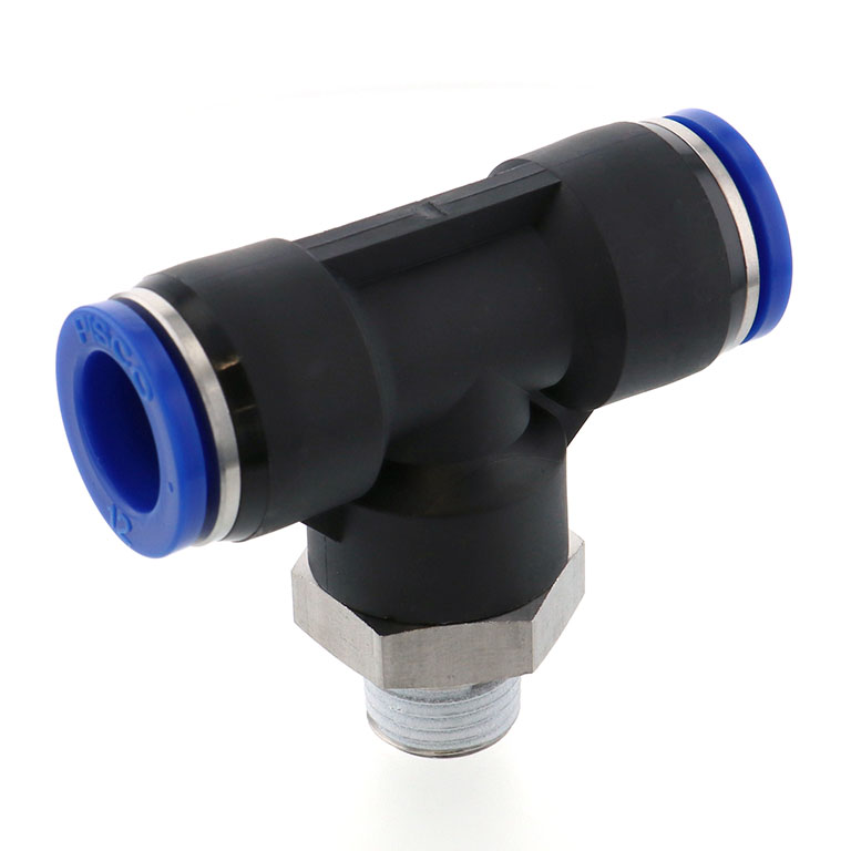 Alternative view of Đầu Nối Nhanh Khí Nén Dạng Chữ T Ren Ngoài Pisco SPB12-02