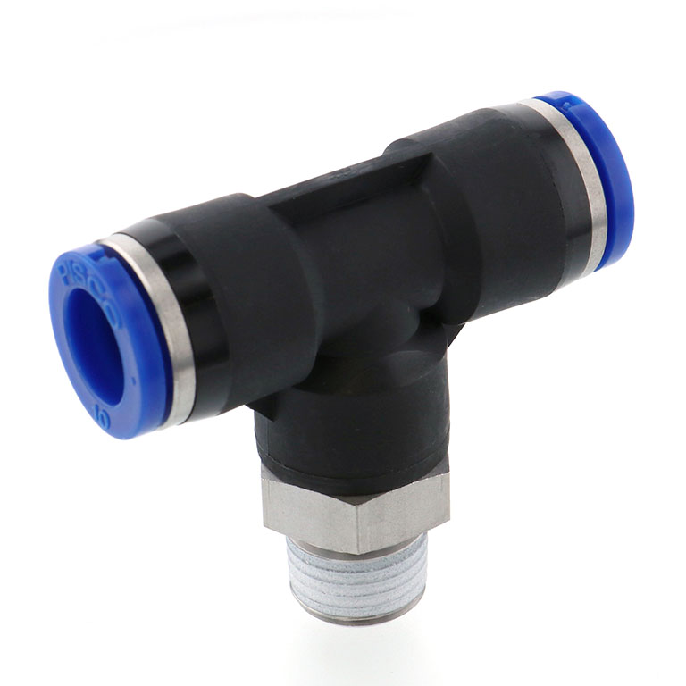 Alternative view of Đầu Nối Nhanh Khí Nén Dạng Chữ T Ren Ngoài Pisco SPB10-02