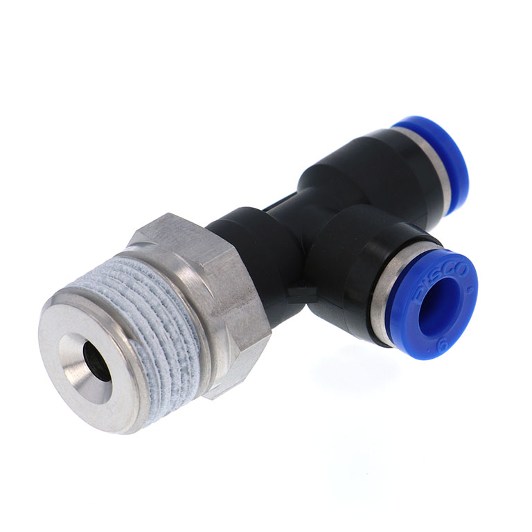 Alternative view of Đầu Nối Nhanh Khí Nén Dạng Chữ T Ren Ngoài Pisco SPD6-03