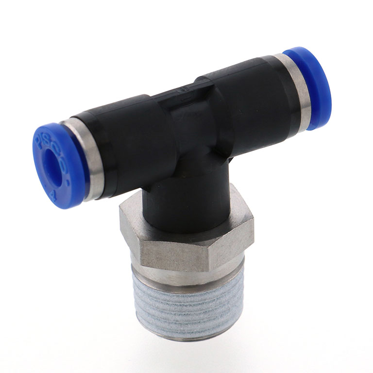 Alternative view of Đầu Nối Nhanh Khí Nén Dạng Chữ T Ren Ngoài Pisco SPB4-02