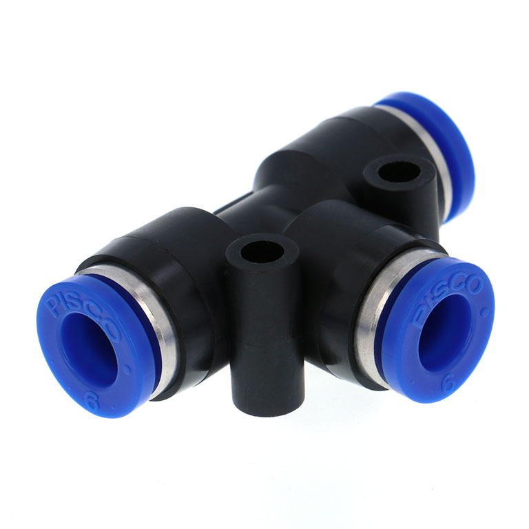Alternative view of Đầu Nối Nhanh Khí Nén Chữ T Pisco SPE6-UC