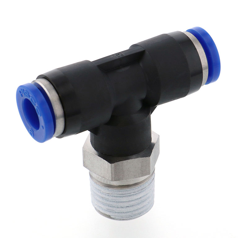 Alternative view of Đầu Nối Nhanh Khí Nén Dạng Chữ T Ren Ngoài Pisco SPB6-02