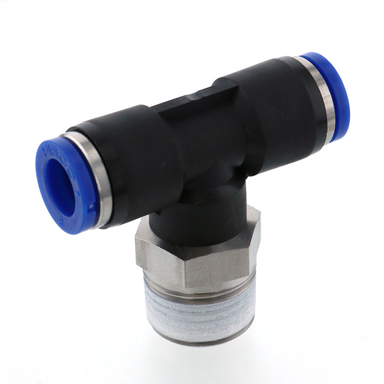 Alternative view of Đầu Nối Nhanh Khí Nén Dạng Chữ T Ren Ngoài Pisco SPB8-03